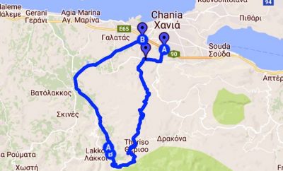self driving excursions around Chania