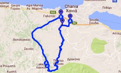 Excursions avec votre voiture, autour de Chania