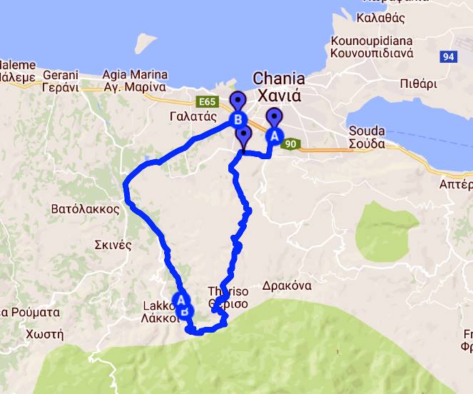 driving excursions around Chania