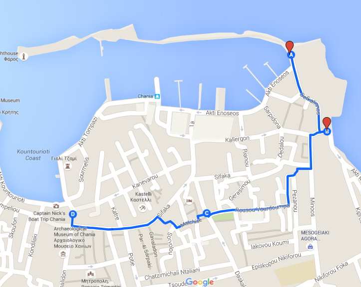 self guided tour in Chania old town - Chania info